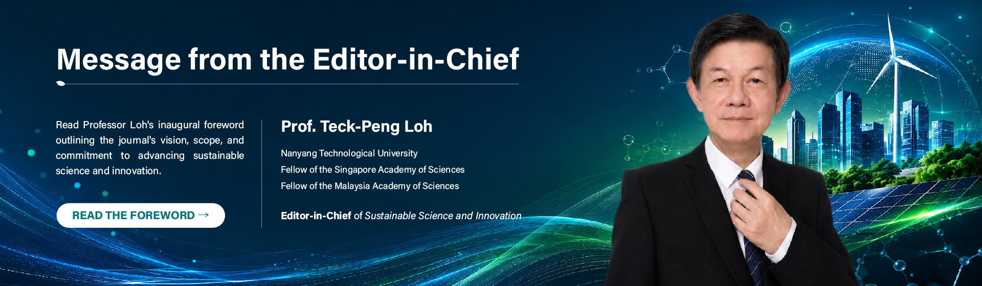 Foreword by Editor-in Chief of the Journal Sustainable Science and Innovation